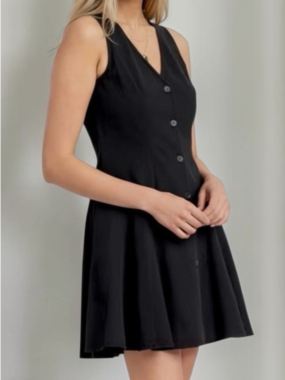 Universal Thread Black Mini A-Line Dress Size S